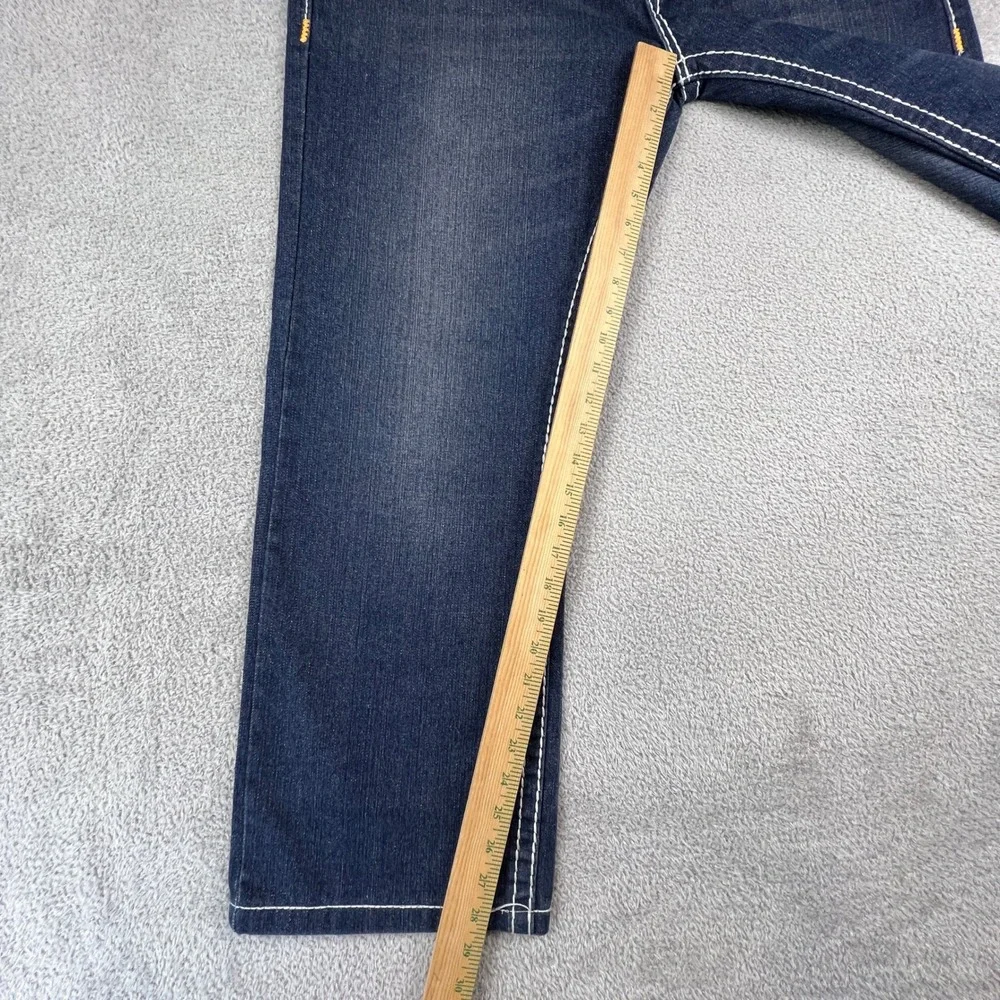 True Religion‎ Joey Super T Jeans Mens 40 Blue Contrast Stitch Made in USA Y2K